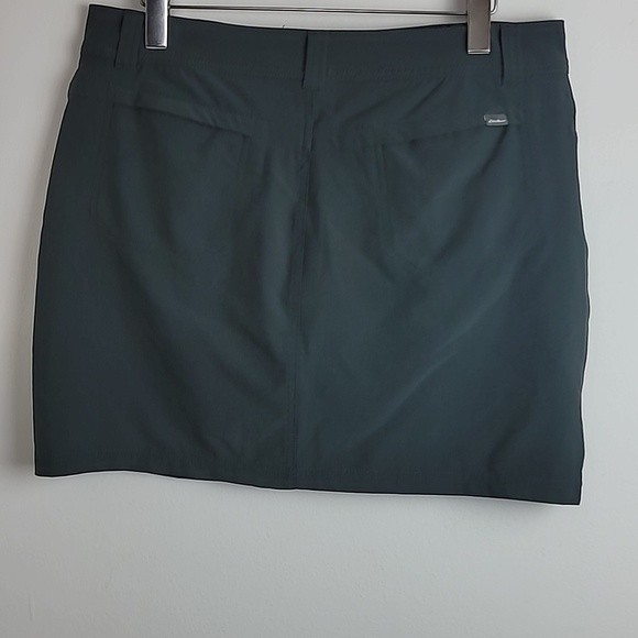 Eddie Bauer gray skort Sz 10 Lined Mini - Picture 3 of 6